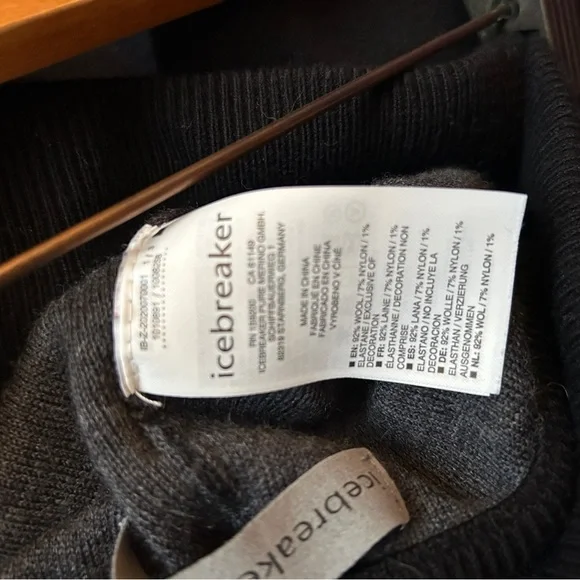 Icebreaker Wool merino Carrigan thick warm sweater jogger Leggings lounge flaw - Picture 3 of 6